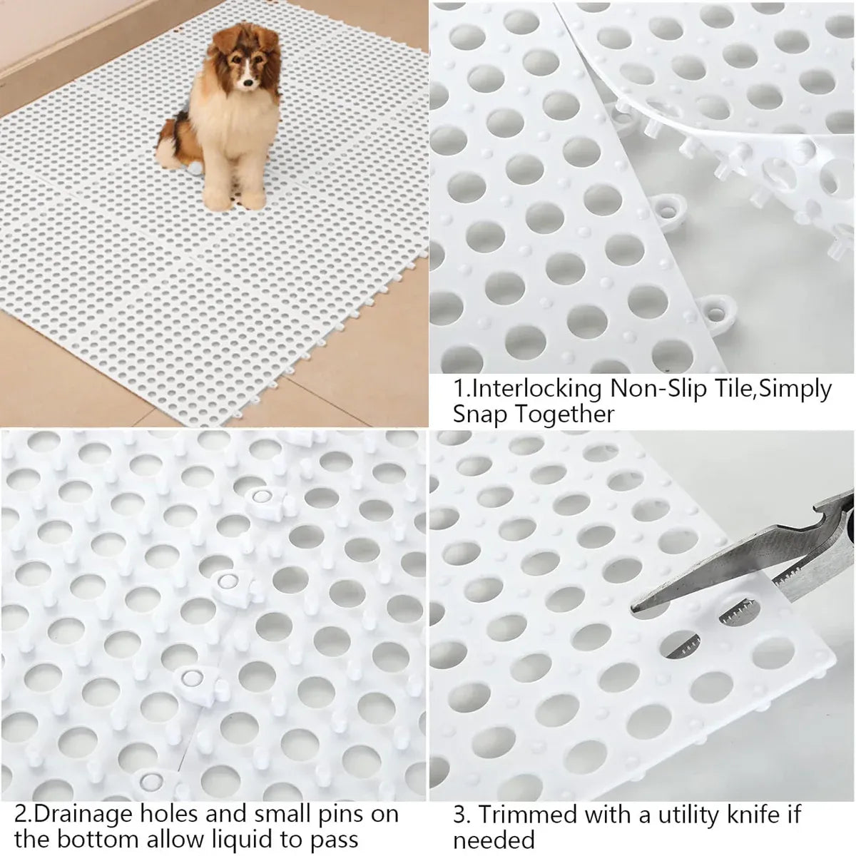 Small Pet Cage Foot Mat Anti Chew Rabbit Guinea Pig Cage Liner Pad Anti-Sticking