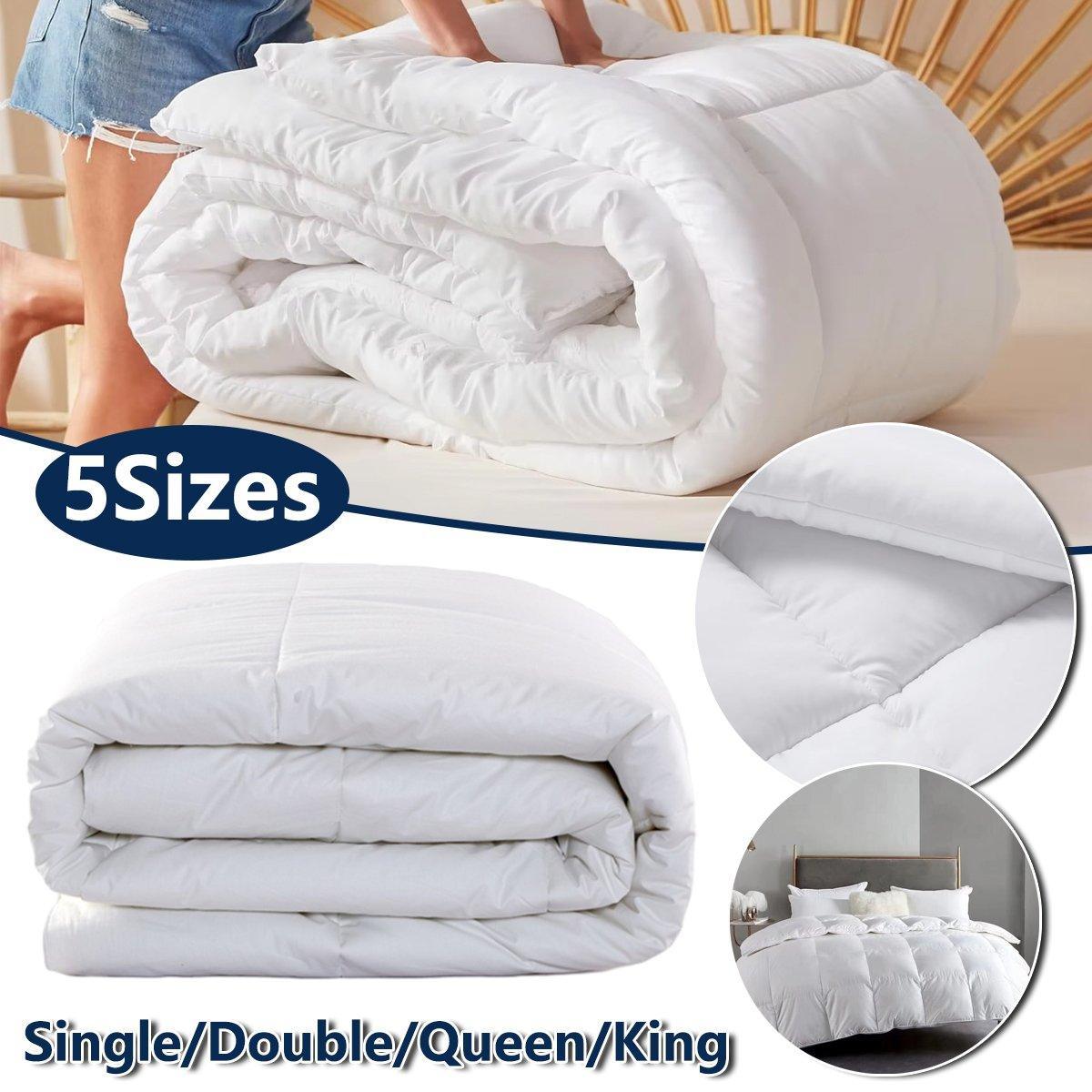 Luxury Hotel Quilt Core – Soft Microfiber Down Alternative Comforter for All Seasons - 160x210cm-Brushed