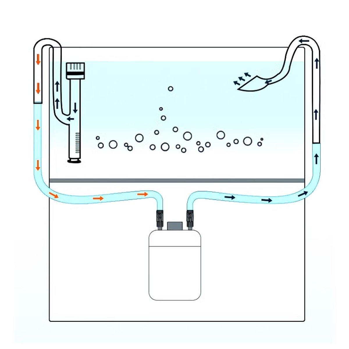 Aquarium Glass Inlet Outlet Pipe Fish Tank Filter Oil Film Remover Plant Holder - Speaker outlet-16mm
