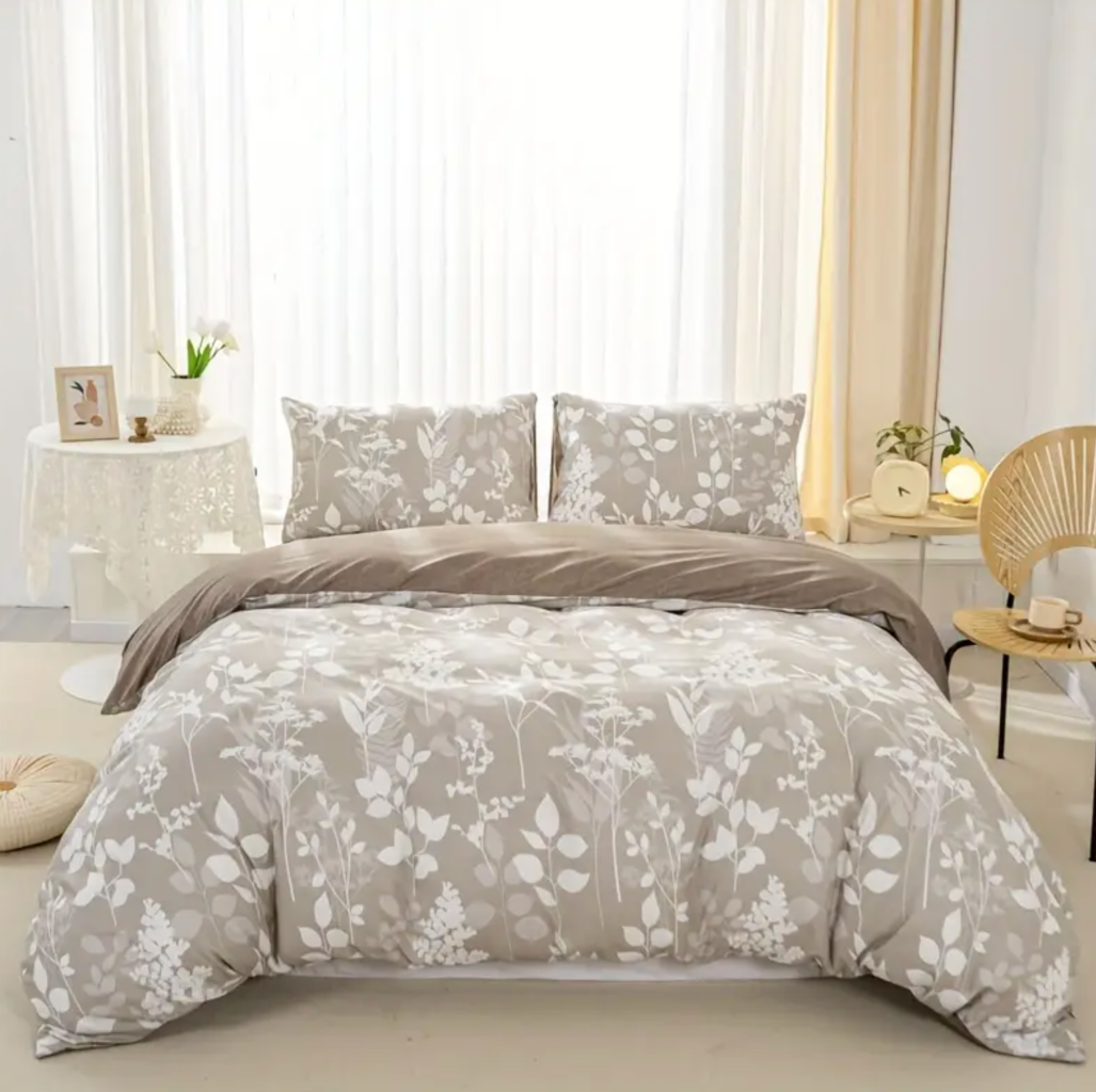 Dreamfields - Canvas Fleur Quilt Cover Set - (2pcs, Single Size)