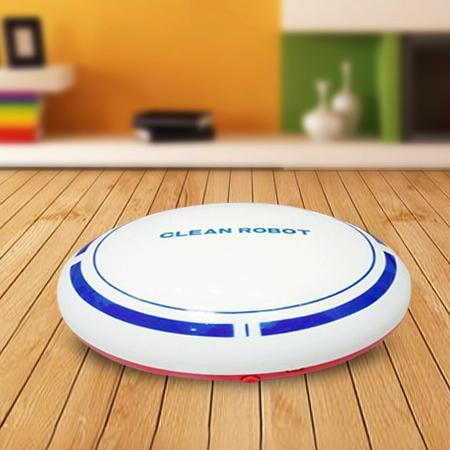 Intelligent 2-in-1 Rechargeable Floor Sweeping Robot Vacuum - White