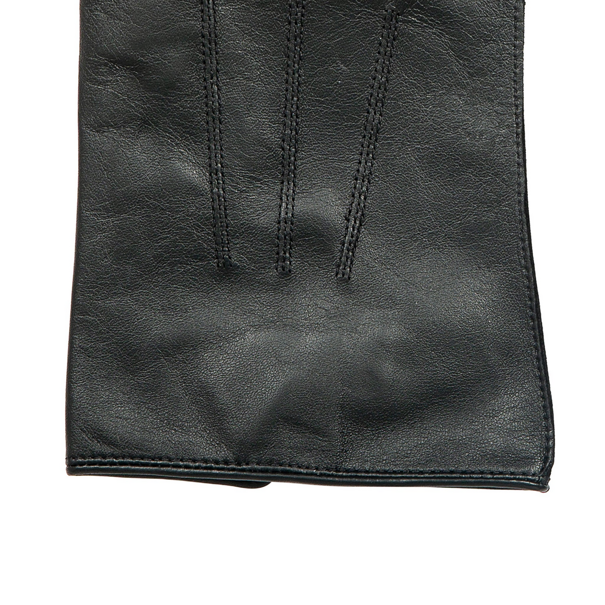 Dents Mens Sandhurst Three-Point Leather Unlined Officers Gloves in Black - 7.5