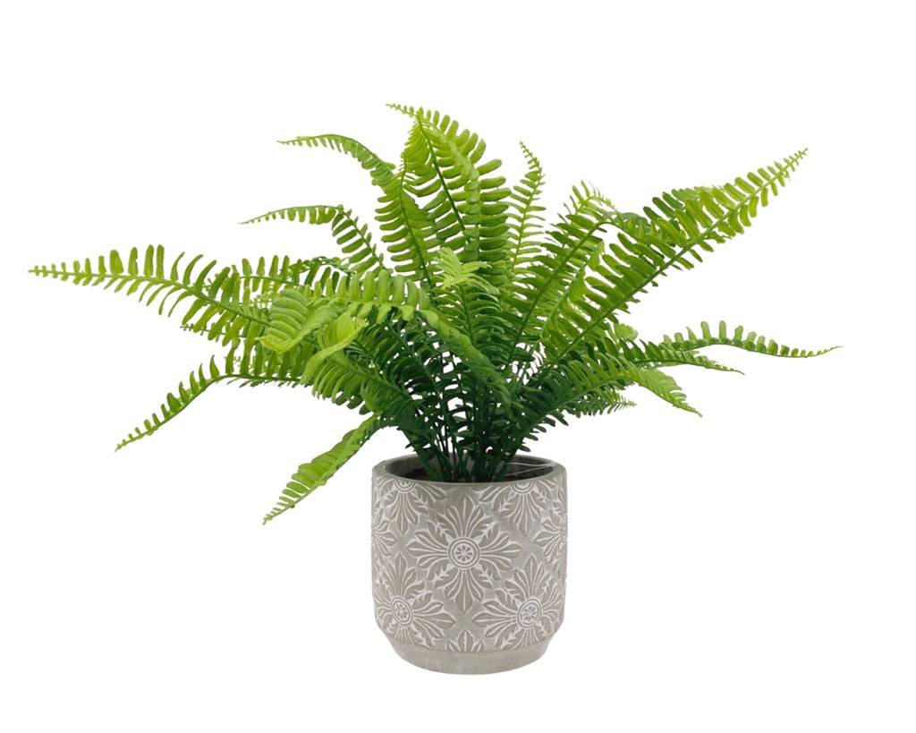 Artificial Fern in Ceramic Pot 43cm