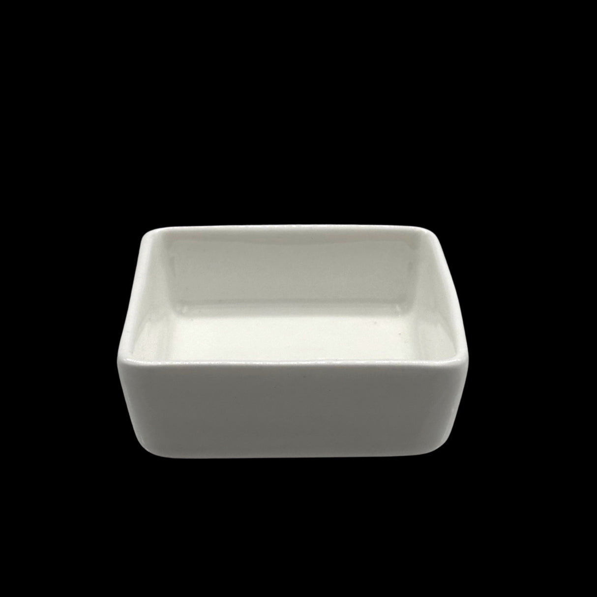 bulk 48 White Bone China Square Dish 6x6cm