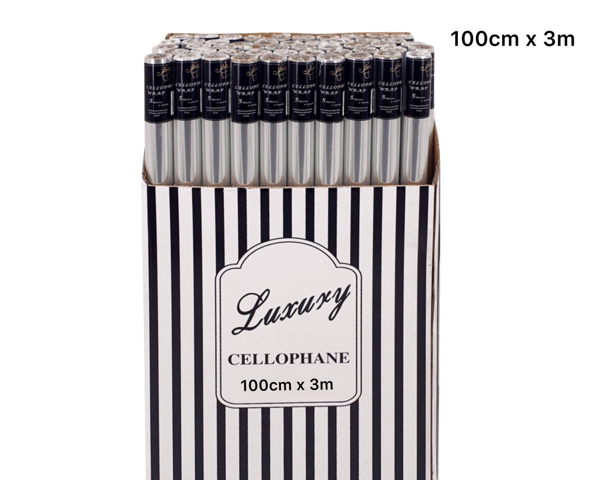 bulk 50 Cellophane 100cmx3m on 38mm Core
