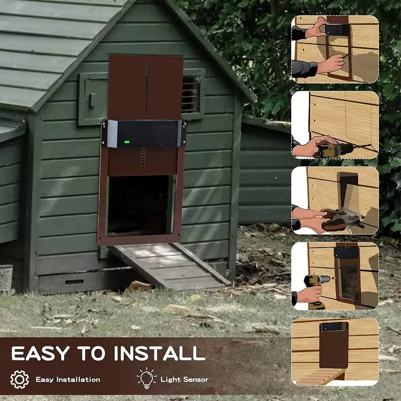 NNETM Light-Sensitive automatic coop, waterproof.