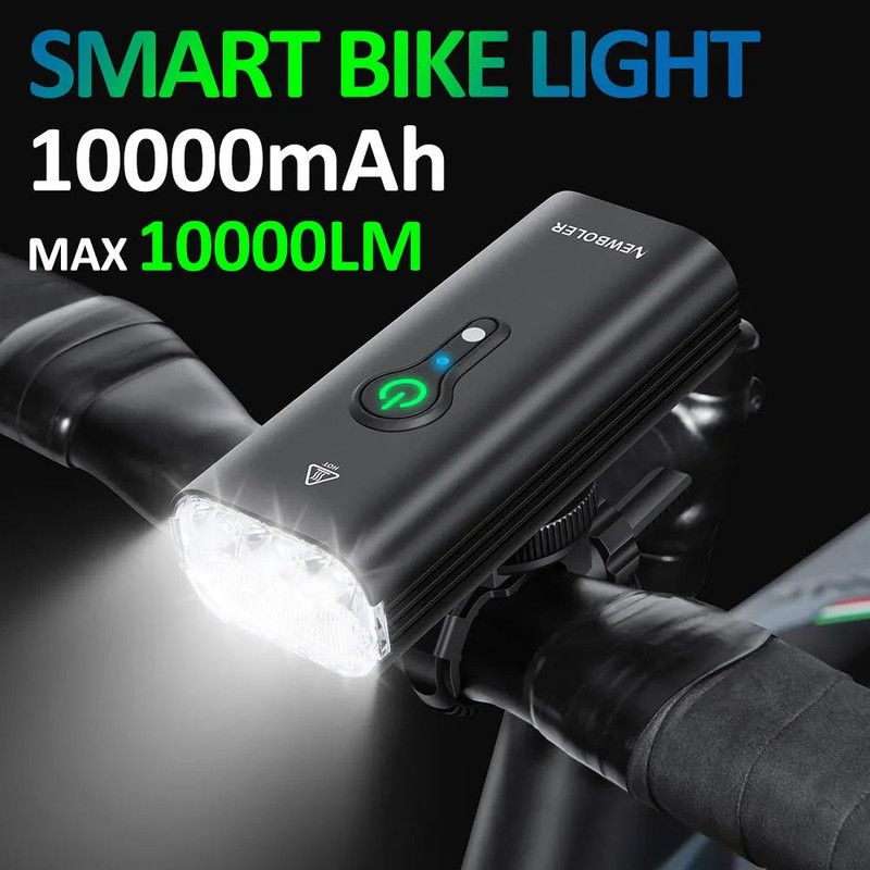 Black bicycle parts, rechargeable, waterproof.