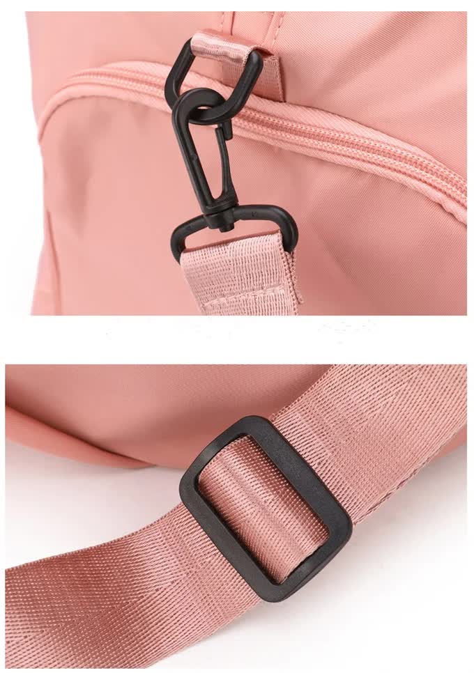 Navy Blue Stylish Gym Travel Bag with Shoe Compartment, Lightweight and Durable Design