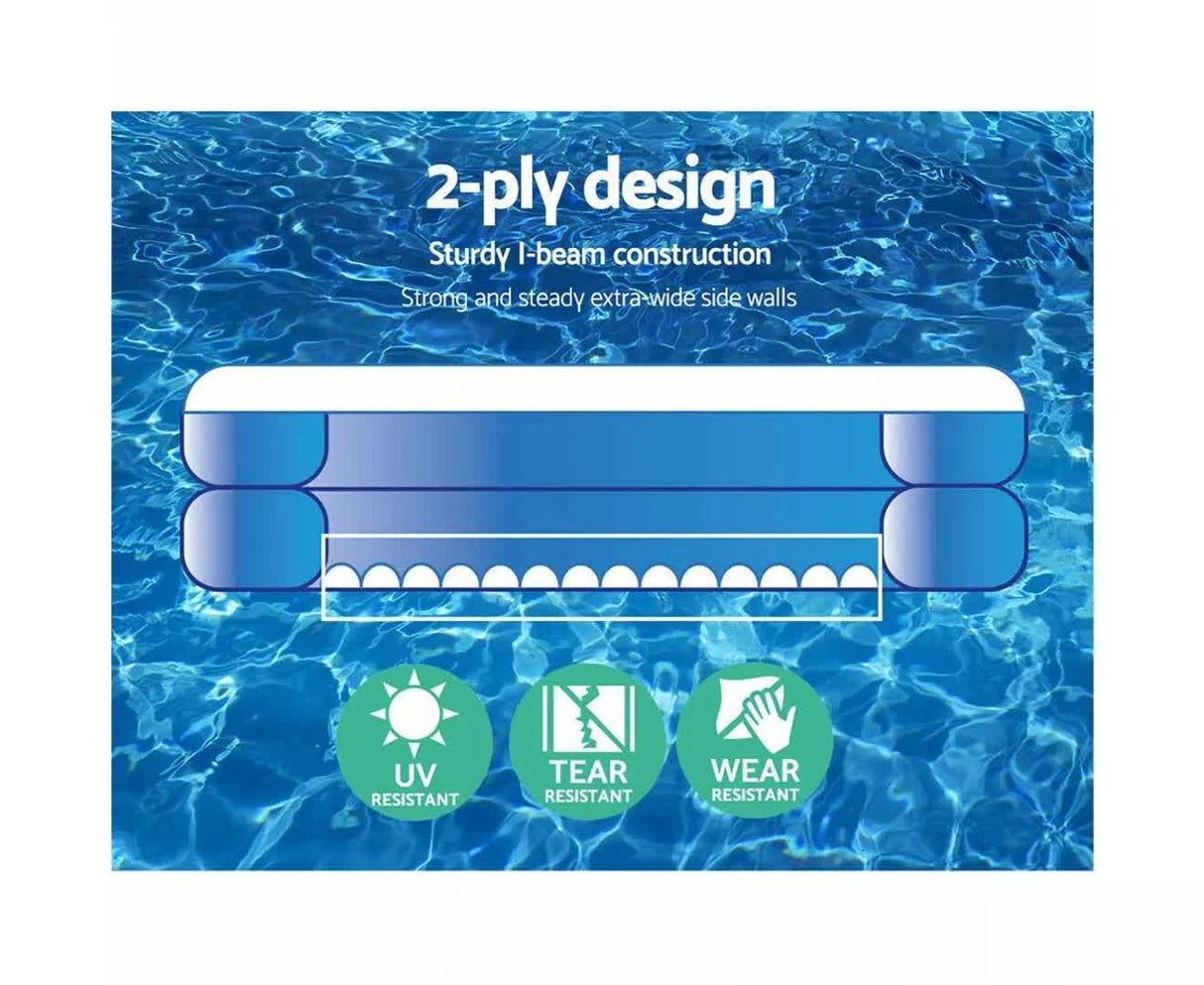 Bestway 2.62m x 1.75m x 51cm Blue Rectangular Family Pool