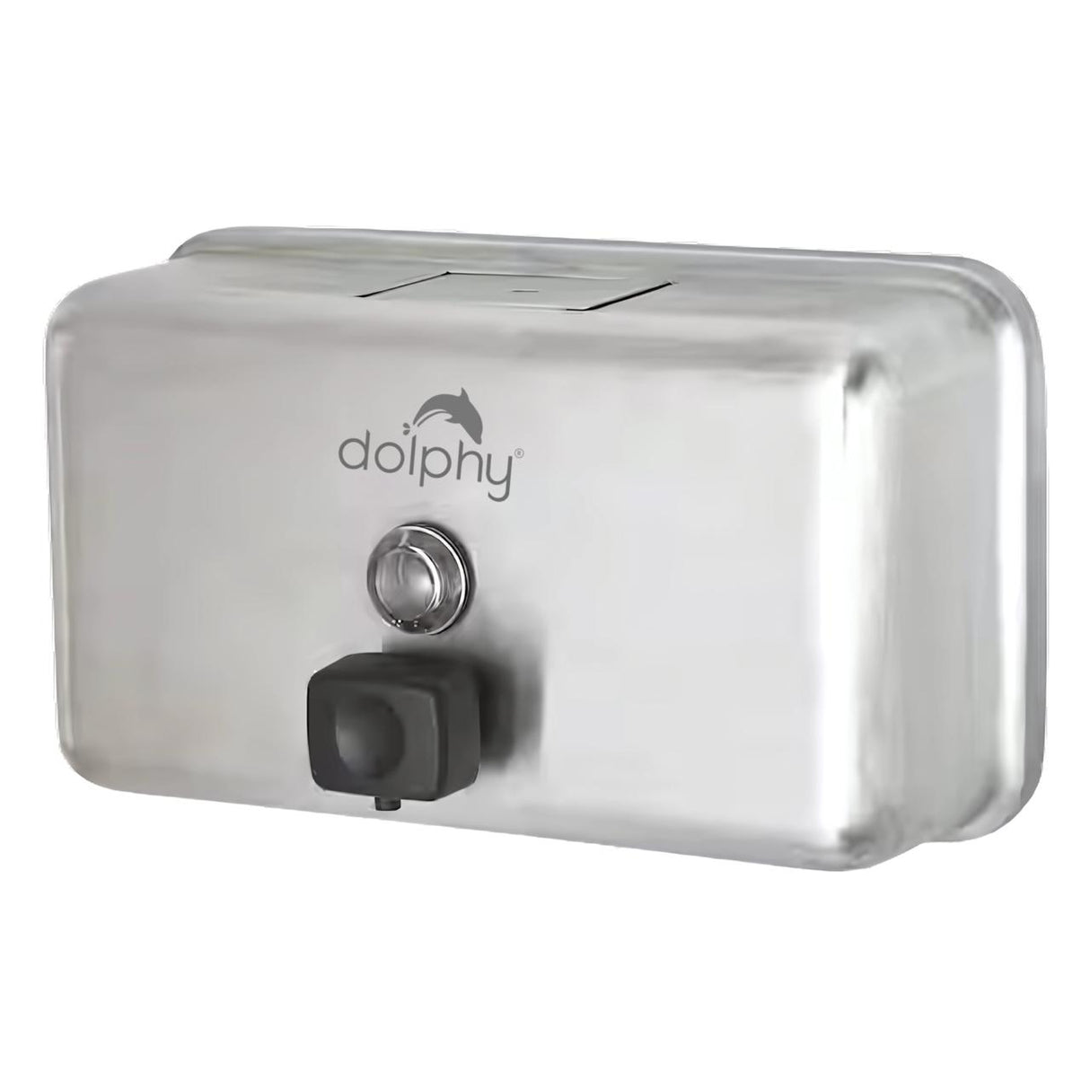 Dolphy 1200ml Manual Liquid Soap Dispenser – Stainless Steel Wall Mounted Pump – Silver