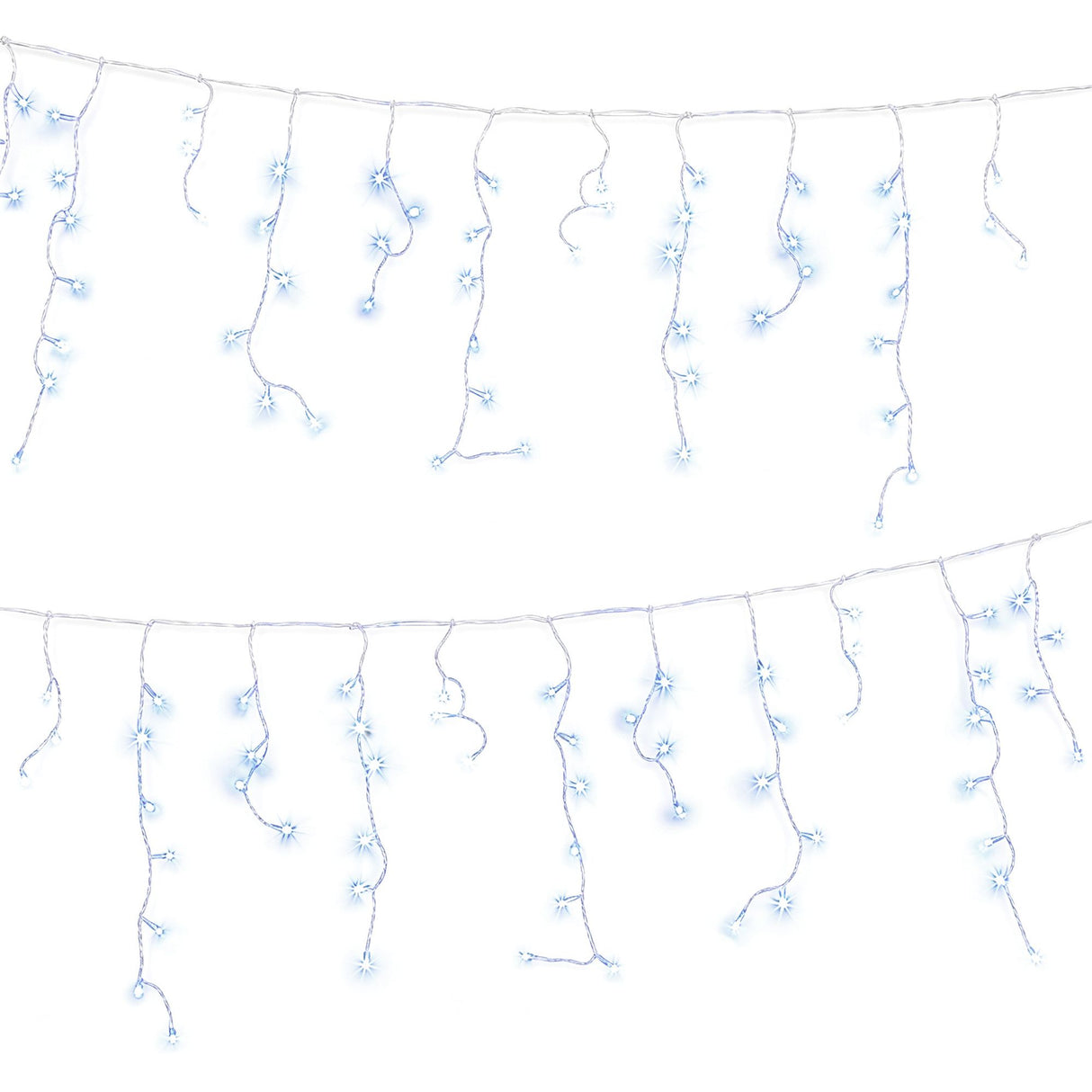 Jingle Jollys 32M Christmas Lights Solar Icicle String Lights 960 LED Cool White