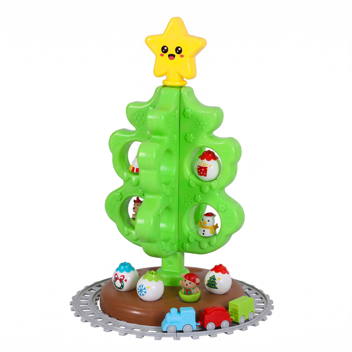 Jingle Jollys Toddler First Christmas Tree Mini Xmas Tree Toy Set with Train