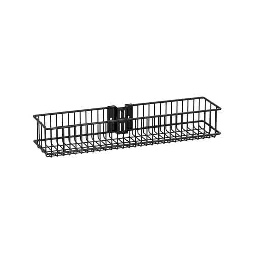 Flexi Storage Home Solutions Black Double Slot Medium Wire Basket