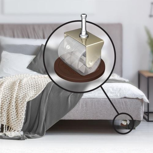 Slipstick Chocolate Castor Cup Gripper - 4 Set