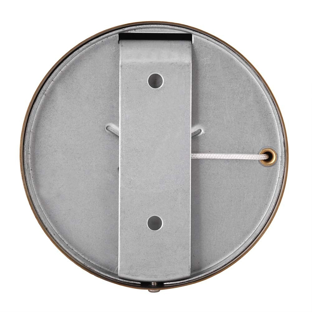 Back of the Dolphy gold clothesline showing the steel wall-mount bracket
