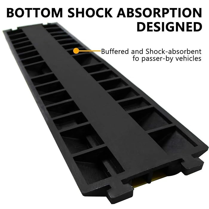 Underside of the Dolphy cable protector showing the shock-absorbing base