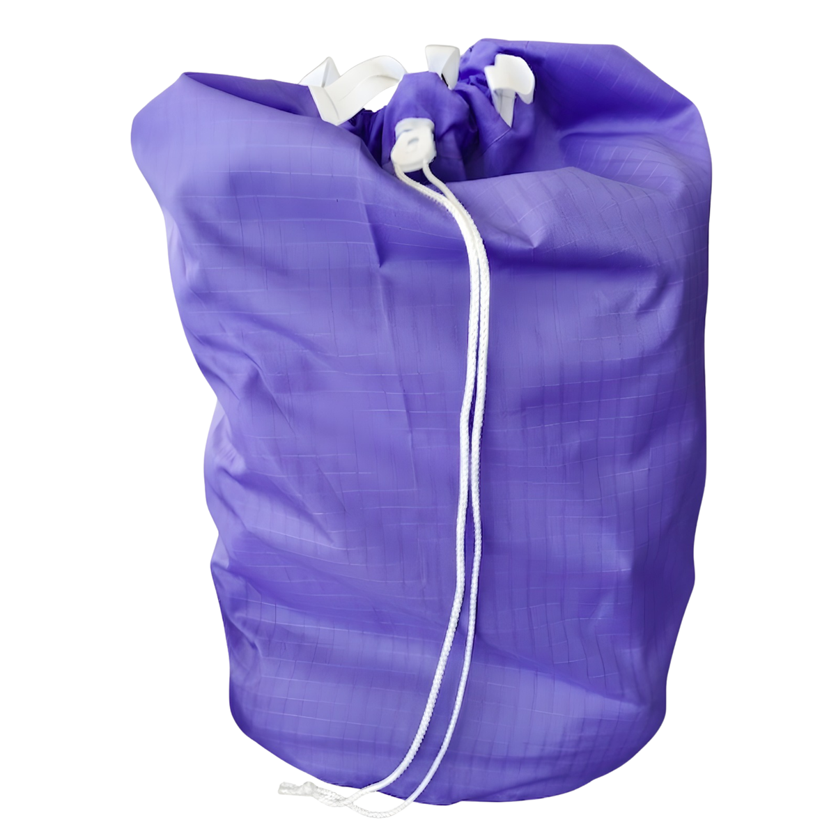 Dolphy Linen ripstop polyester drawstring laundry bag in purple