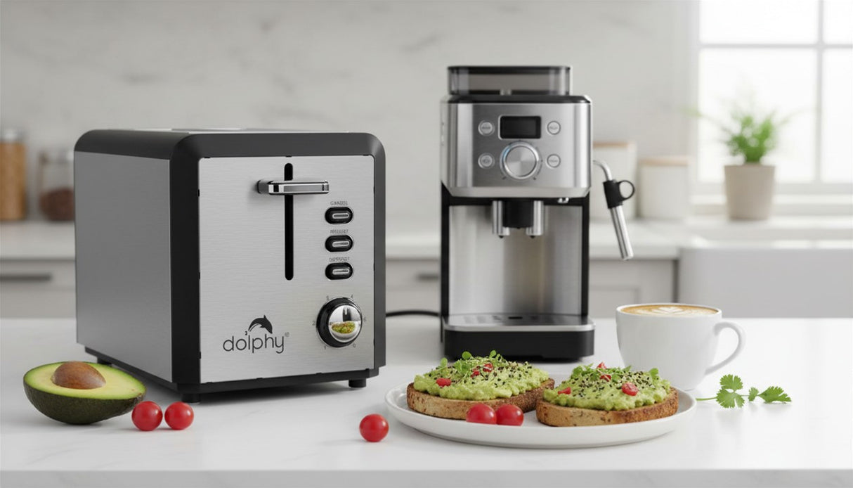 Dolphy Stainless Steel 2 Slice Electric Toaster – Hotel & Home Use