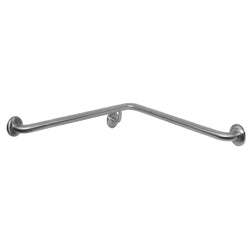 Dolphy Corner Wall Flush Mount Shower Grab Rail RH 750x750mm – Stainless Steel Bathroom Safety Bar – Silver