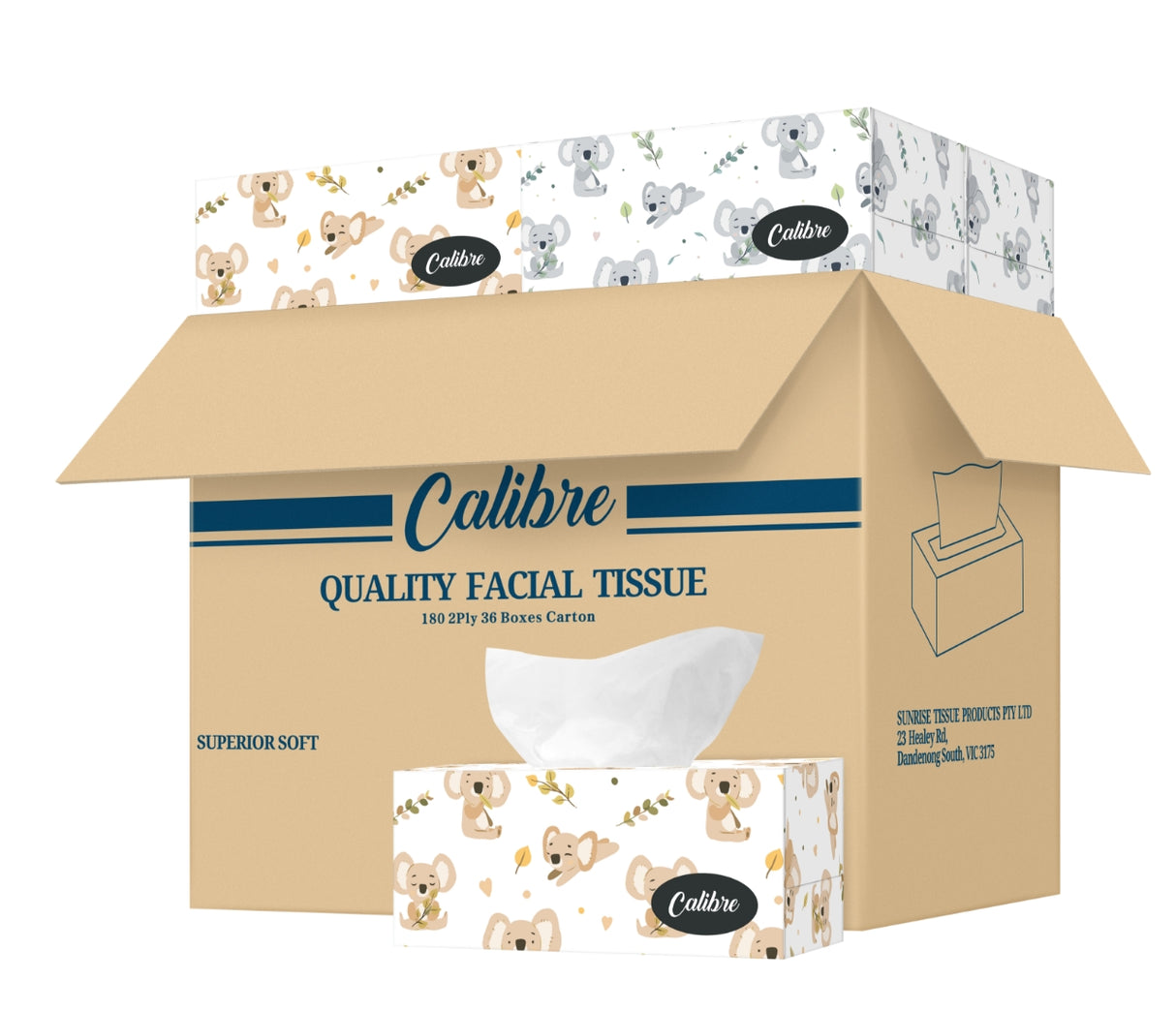 Dolphy Facial Tissues 2-Ply (180 Sheets per Box, Pack of 36) – Soft, Highly Absorbent White Tissues for Home, Office & High-Traffic Areas Bulk Supply