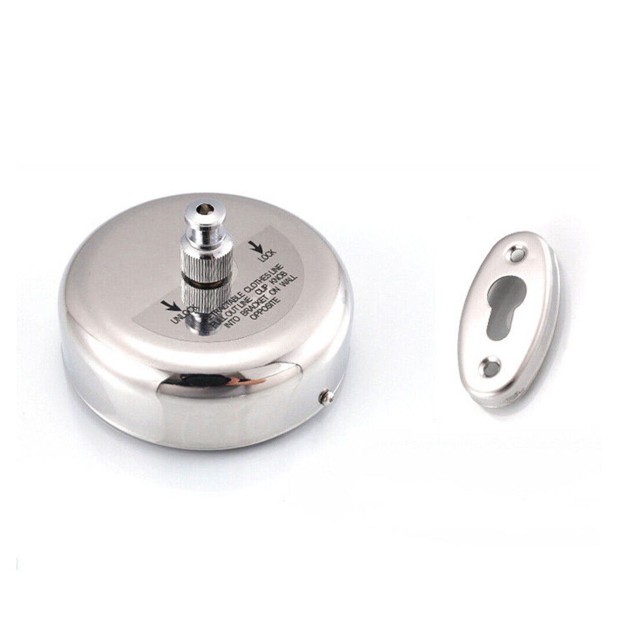 Dolphy Retractable Stainless Steel Round Clothesline – Wall Mounted 304 Mirror Finish Drying Line for Bathroom, Balcony, and Laundry Areas