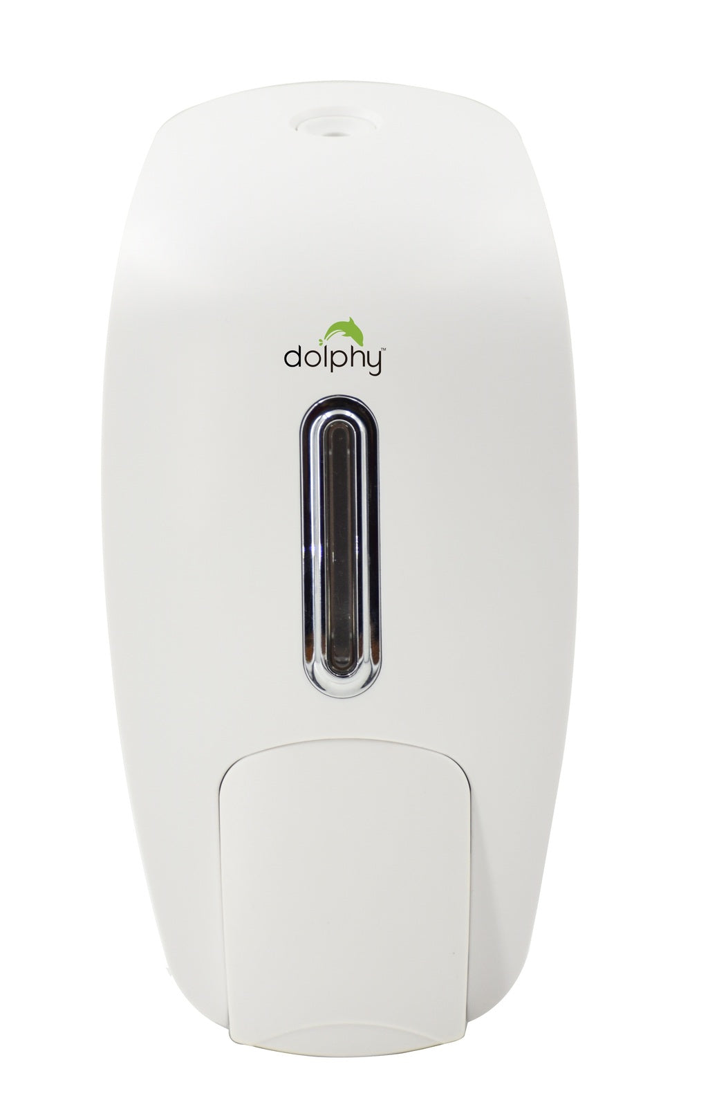 Dolphy Plaza Manual Soap-Sanitiser Dispenser 800ml – Wall Mounted Refillable ABS Unit in White – For Liquid Soap, Sanitiser, Shampoo & Lotion
