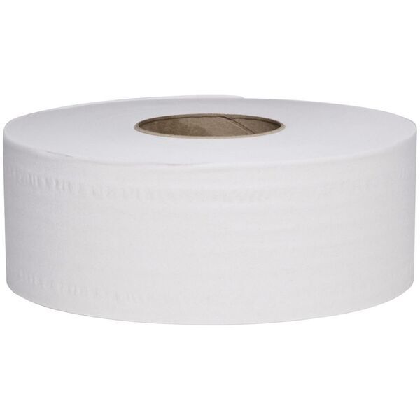 Dolphy Jumbo Toilet Paper Roll – 300 Metres, 2-Ply Soft & Strong, 8 Rolls per Box – Bulk Pack for Offices, Schools, Restaurants & Public Washrooms