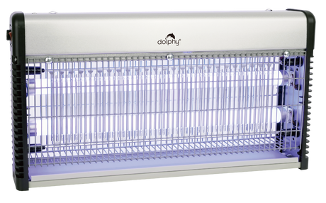 Electric indoor fly zapper with UV LED tubes