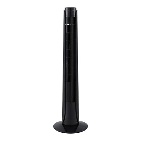 Devanti black oscillating tower fan