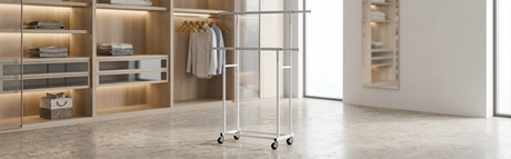 Struggling with Storage? Try the Artiss Clothes Rack Double Rod Airer Rail Coat Stand Adjustable Hanger