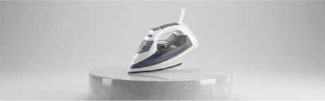 Dolphy Electric Steam Iron in White and Grey: Performance for All Fabric Types