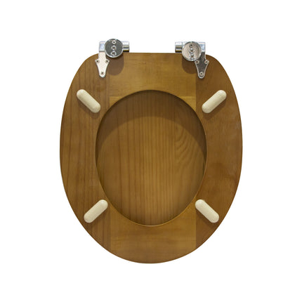 Mondella Honey Oak Timber Toilet Seat