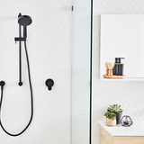 Methven Black 3 Function Krome Rail Shower WELS 3 Star 9L/min
