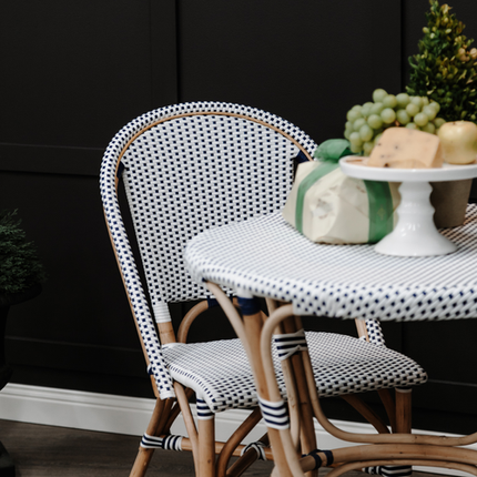 Home Bazar Black And White Parisian Dining Chair