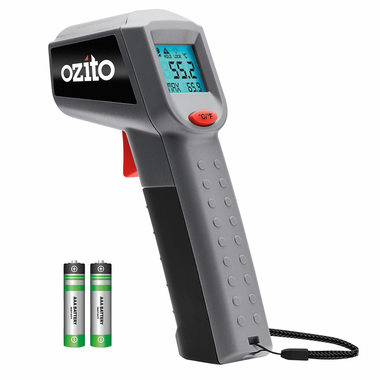 Ozito 8:1 Distance To Spot Ratio Infrared Thermometer