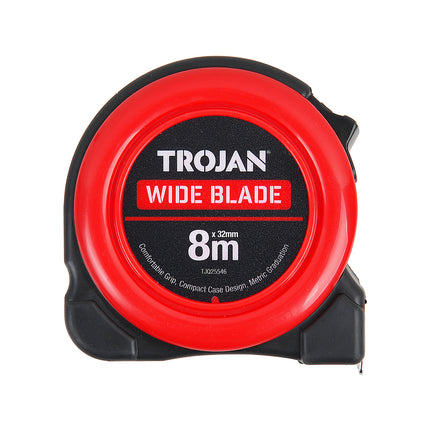 Trojan 8m Wide Blade Tape Measure