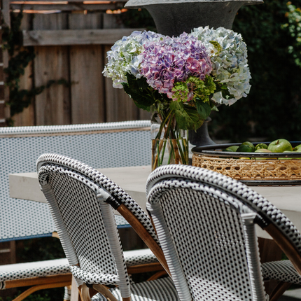 Home Bazar Black And White Parisian Dining Chair