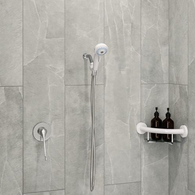 Evekare 1.5 m White three function Hand Shower Set WELS 3 Star 9L/min