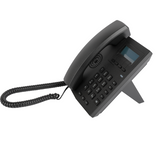 Dolphy Hotel clear corded desk telephone.