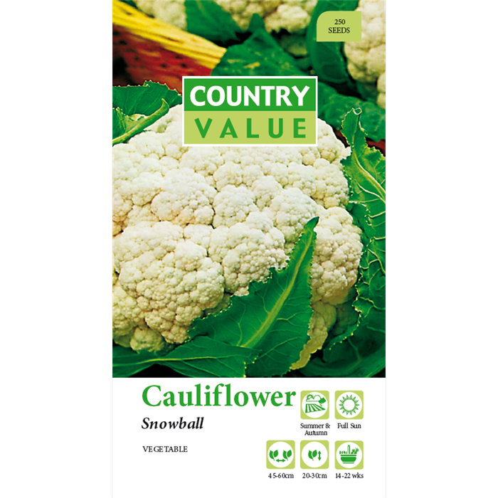 Country Value Snowball Cauliflower Vegetable Seeds