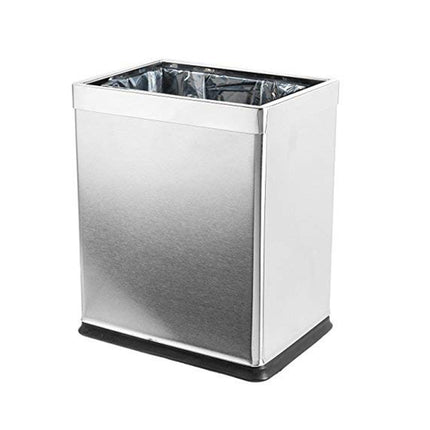 10L Indoor Silver Trash Can