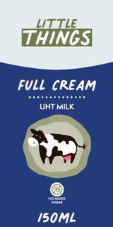 Little Things UHT full cream milk 150ml carton, front of pack