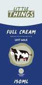 Little Things UHT full cream milk 150ml carton, front of pack