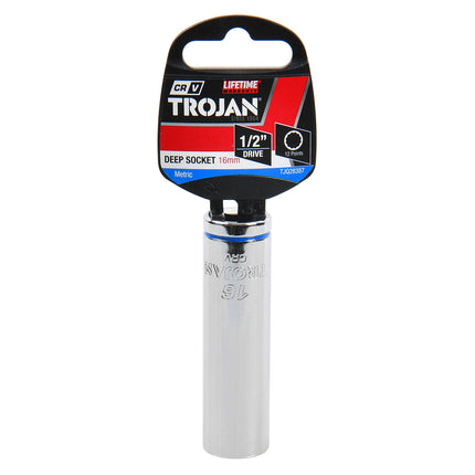 Trojan 16mm Deep Socket 1/2" Drive