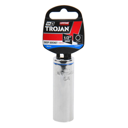 Trojan 19mm Deep Socket 1/2" Drive