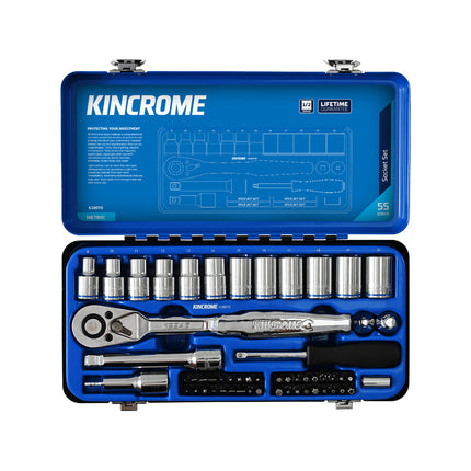 Kincrome 55 Piece 1/2" Drive Metric Socket Set