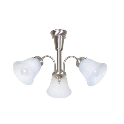 Brilliant Brushed Chrome DIY Carla 3 Light Pendant