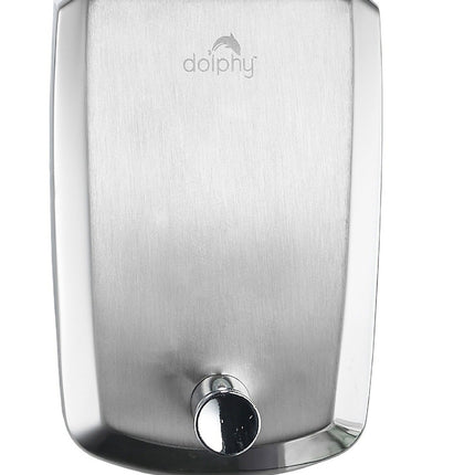 Dolphy Manual Stainless Steel Liquid Soap Dispenser 500ml - Silver