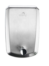 Stainless steel wall mounted soap dispenser, 500ml.