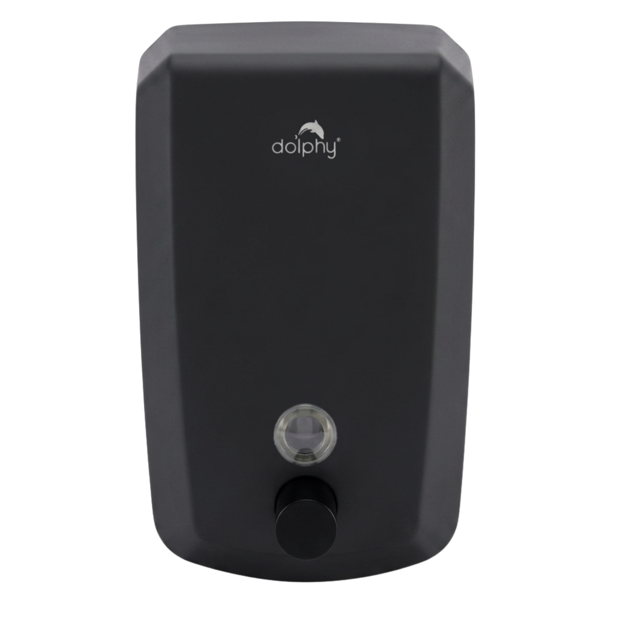 Dolphy 1000ml Manual Wall Mounted Soap Dispenser – Black Stainless Steel, Multi-Liquid Compatible for Bathrooms, Kitchens & Commercial Washrooms